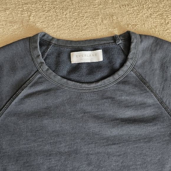 Everlane French Terry crew neck sweatshirt navy blue size XS - Picture 5 of 12